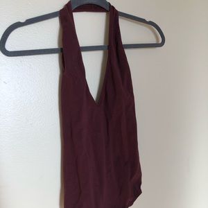 American Apparel halter bodysuit